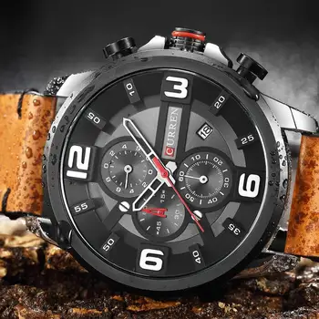 2019 CURREN Men's Watches Top Brand Luxury Watch Men Military Leather Sports Watches Waterproof Quartz Wristwatches Male Clock
2019 CURREN Men's Watches Top Brand Luxury Watch Men Military Leather Sports Watches Waterproof Quartz Wristwatches Male Clock