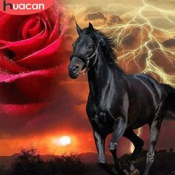 HUACAN DIY Diamond Painting Horse And Flower Full Square Diamond Embroidery Mosaic Cross Stitch Animal Rhinestones Home Decor
HUACAN DIY Diamond Painting Horse And Flower Full Square Diamond Embroidery Mosaic Cross Stitch Animal Rhinestones Home Decor