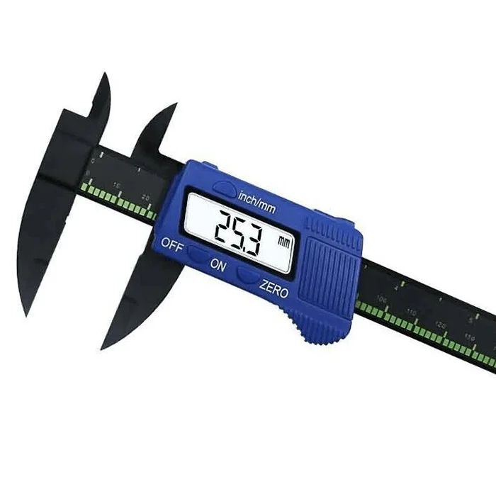 150mm Vernier Caliper Plastic Carbon Fiber Electronic Display Vernier Calipers Gauge Micrometer Measuring Tool
150mm Vernier Caliper Plastic Carbon Fiber Electronic Display Vernier Calipers Gauge Micrometer Measuring Tool
