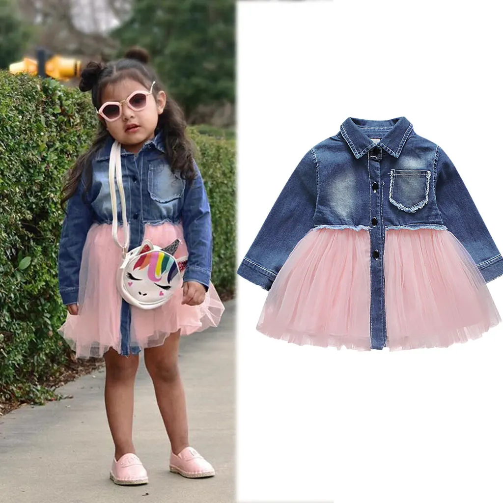 New Toddler Baby Girls Dress Denim Pink Pauze Long Sleeve Party Casual Tutu Dresses Kids Clothes
New Toddler Baby Girls Dress Denim Pink Pauze Long Sleeve Party Casual Tutu Dresses Kids Clothes
