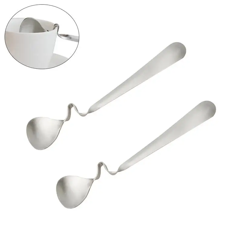 2PCS Stainless Steel Honey Spoons Multifunctional Milk Coffee Mixing Spoons Teaspoon with Curved Handle
2PCS Stainless Steel Honey Spoons Multifunctional Milk Coffee Mixing Spoons Teaspoon with Curved Handle