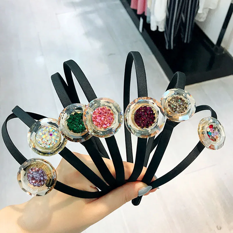 High Quality Stereo Women Hairbands Ultra-bright Crystal Disc Hair Accessories for Girls Simple Fashion Geometric Head Hoop
High Quality Stereo Women Hairbands Ultra-bright Crystal Disc Hair Accessories for Girls Simple Fashion Geometric Head Hoop