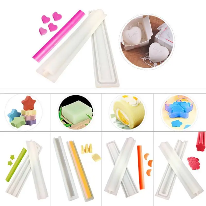 Random Color DIY Handmade Silicone Soap Molds Various Shapes Tube Shape Heat-resistant Baking Mold Kitchen Home Soap Making
Random Color DIY Handmade Silicone Soap Molds Various Shapes Tube Shape Heat-resistant Baking Mold Kitchen Home Soap Making