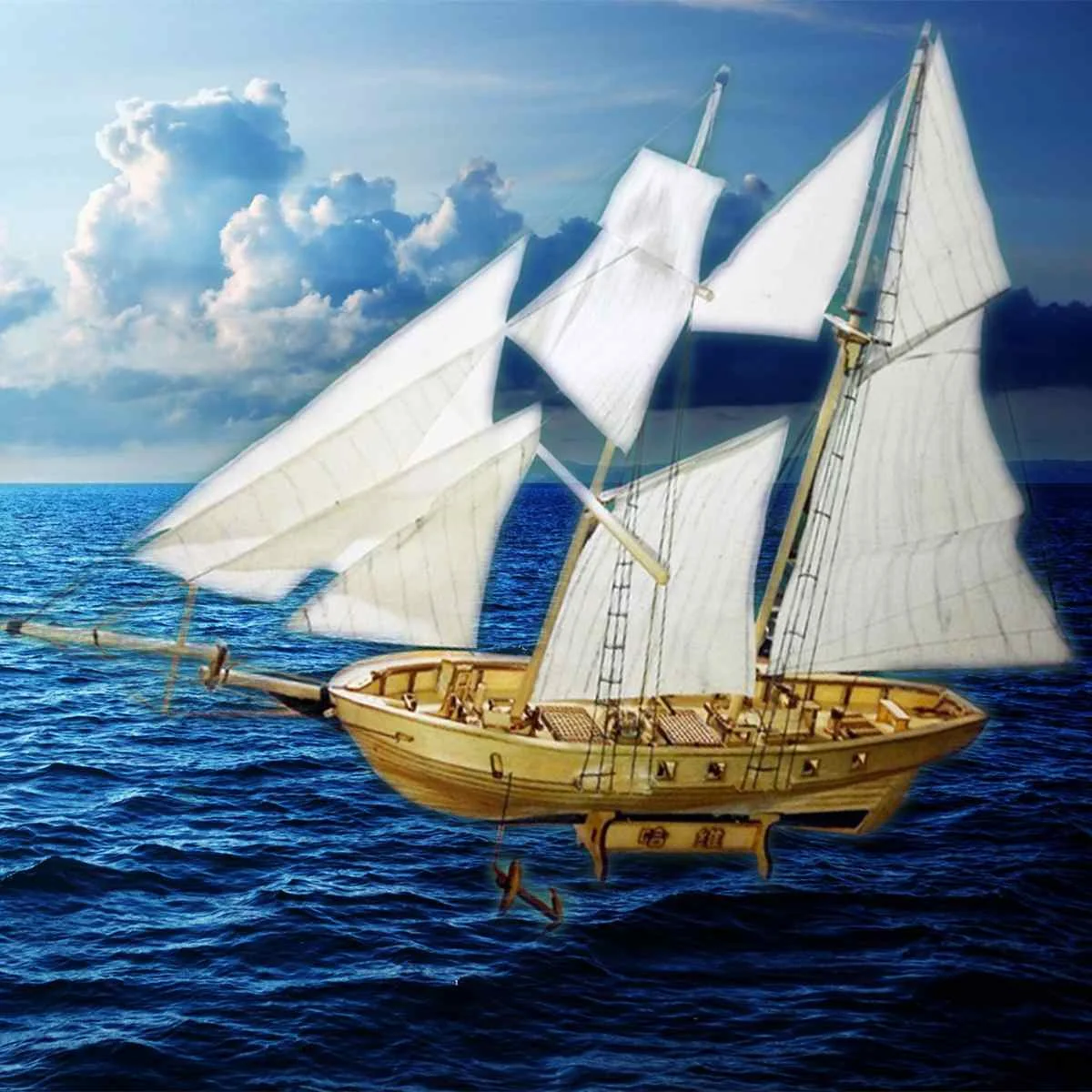 Assembling Building Kits Ship Model Wooden Sailboat Toys 1:130 Scale Harvey 1847 Sailing Model Assembled Wooden Kit DIY
Assembling Building Kits Ship Model Wooden Sailboat Toys 1:130 Scale Harvey 1847 Sailing Model Assembled Wooden Kit DIY