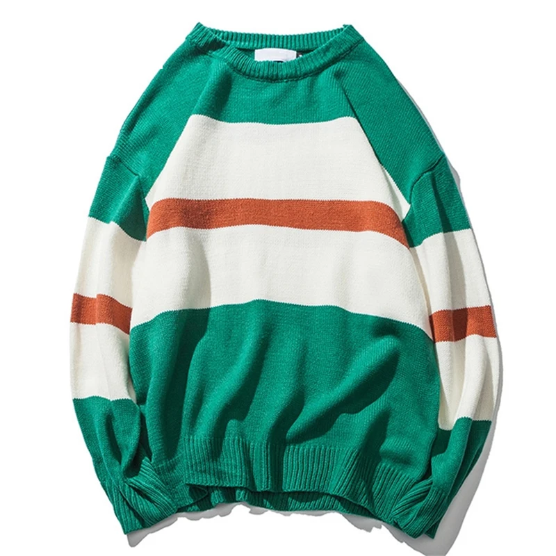 Color Block Striped Patchwork O-neck Knit Men Sweaters Vintage Autumn Hip Hop Pullover Streetwear Male Loose Clothing 2019 Q0318
Color Block Striped Patchwork O-neck Knit Men Sweaters Vintage Autumn Hip Hop Pullover Streetwear Male Loose Clothing 2019 Q0318