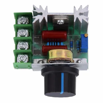 High Power Electronic SCR Voltage Regulator Module AC 50-220V 2000W Motor Dimmers Controller Knob Switch Speed Control Tool
High Power Electronic SCR Voltage Regulator Module AC 50-220V 2000W Motor Dimmers Controller Knob Switch Speed Control Tool