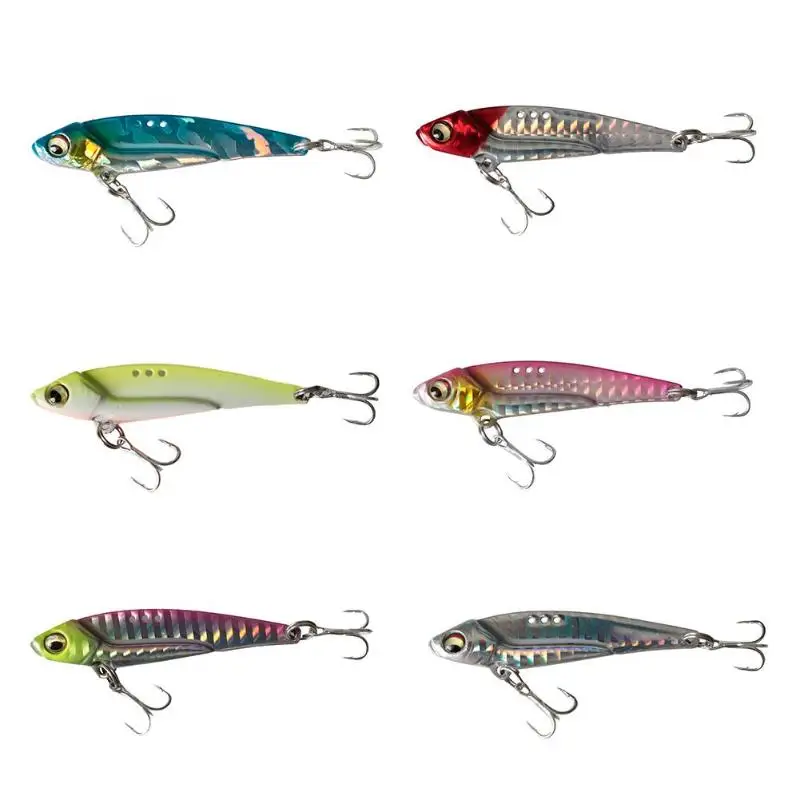 Spoon Spinner Metal VIB Sequins Fishing Lures 3D Eyes Artificial Hard Baits Long Shot CrankBait with Treble Hook Fish Tackle
Spoon Spinner Metal VIB Sequins Fishing Lures 3D Eyes Artificial Hard Baits Long Shot CrankBait with Treble Hook Fish Tackle
