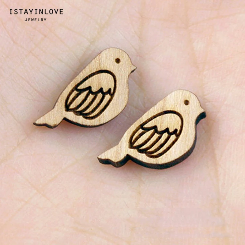 Handmade Jewelry Making Supplies Beads Laser Cut Wooden Animal Bird Charm For DIY Necklace Earrings Brooch Ring SWC43 4
Handmade Jewelry Making Supplies Beads Laser Cut Wooden Animal Bird Charm For DIY Necklace Earrings Brooch Ring SWC43 4