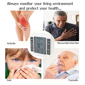 Wireless Digital Freezer Fridge Thermometer Indoor/Outdoor Audible Alarm Sensor
Wireless Digital Freezer Fridge Thermometer Indoor/Outdoor Audible Alarm Sensor