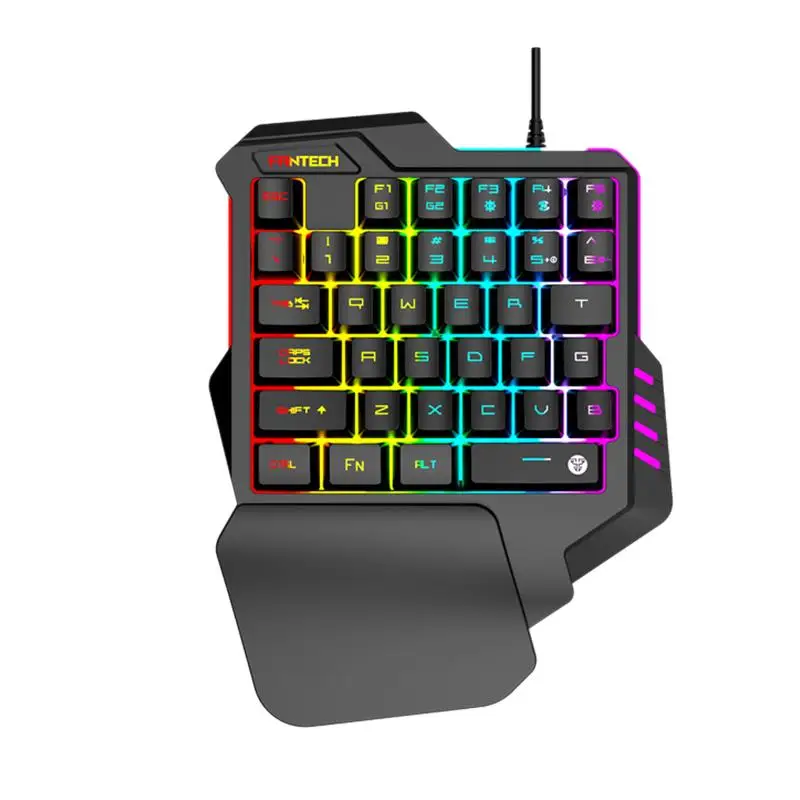 Fantech K512 Rgb Backlights 35Keys One-Hand Ergonomic Gaming Usb Wired Mechanical Waterproof Keyboard For Pc, Mac, Computer, L
Fantech K512 Rgb Backlights 35Keys One-Hand Ergonomic Gaming Usb Wired Mechanical Waterproof Keyboard For Pc, Mac, Computer, L