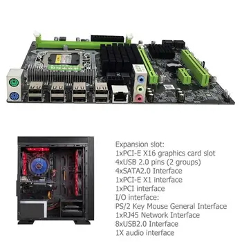 X58 Pro Desktop Computer PC Motherboard LGA 1366 Mainboard for E5502 L5506 W3503 EC3539 LC3528 2xDDR3 DIMM Gigabit Network Card
X58 Pro Desktop Computer PC Motherboard LGA 1366 Mainboard for E5502 L5506 W3503 EC3539 LC3528 2xDDR3 DIMM Gigabit Network Card