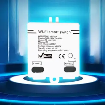 Wireless WiFi Smart Wall Switch Module Work for Alexa Google Home Timer Remote Voice Control for Android IOS
Wireless WiFi Smart Wall Switch Module Work for Alexa Google Home Timer Remote Voice Control for Android IOS