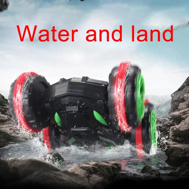 Four-wheel Drive Land Remote Toy RC Car Vehicle Off Road 360 Degree Spin Waterproof Double-sided Stunt Buggy Truck Amphibious
Four-wheel Drive Land Remote Toy RC Car Vehicle Off Road 360 Degree Spin Waterproof Double-sided Stunt Buggy Truck Amphibious