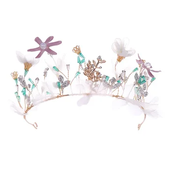 1 pc Tiara Handmade Flower Beads Bridal Crown Hair Accessory Bride Jewelry Headwear for Banquet Birthday Wedding Party
1 pc Tiara Handmade Flower Beads Bridal Crown Hair Accessory Bride Jewelry Headwear for Banquet Birthday Wedding Party