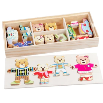 Surwish Kids Early Education Wooden Jigsaw Puzzle Change Clothes Games Playset - Bear Rabbit
Surwish Kids Early Education Wooden Jigsaw Puzzle Change Clothes Games Playset - Bear Rabbit