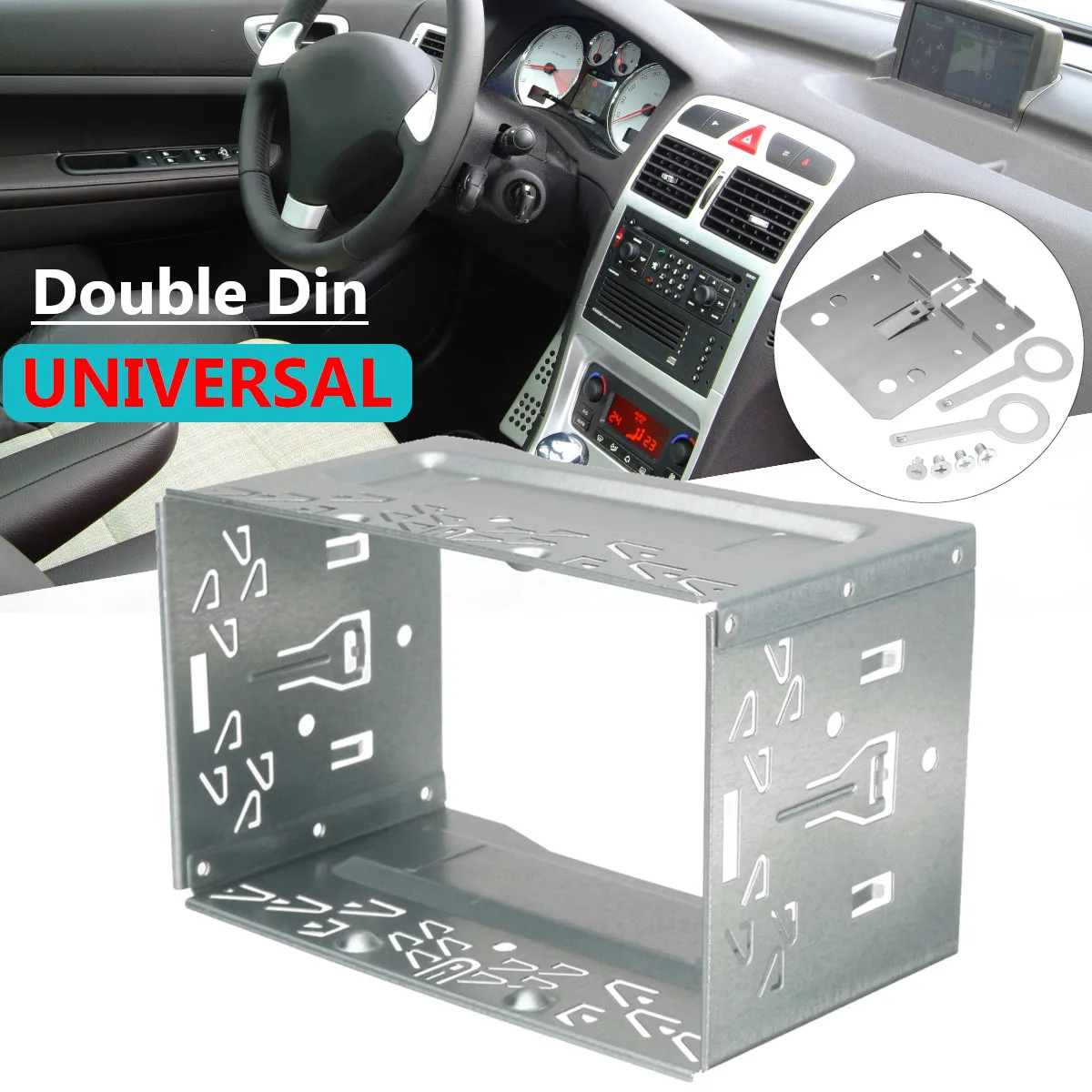 2 Din Car Stereo DVD Player Radio Fascia Dash Panel Mount Trim Metal Frame Installation Kit For VW /Jetta /Chico /Golf
2 Din Car Stereo DVD Player Radio Fascia Dash Panel Mount Trim Metal Frame Installation Kit For VW /Jetta /Chico /Golf