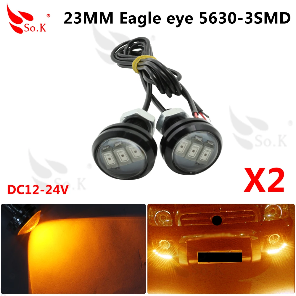 2pcs LED Eagle Eye Light 23mm 3 Chips 5730 SMD DRL 12V Waterproof Bulb Daytime Running Lights Auto Car Fog Lamp Parking Lights
2pcs LED Eagle Eye Light 23mm 3 Chips 5730 SMD DRL 12V Waterproof Bulb Daytime Running Lights Auto Car Fog Lamp Parking Lights