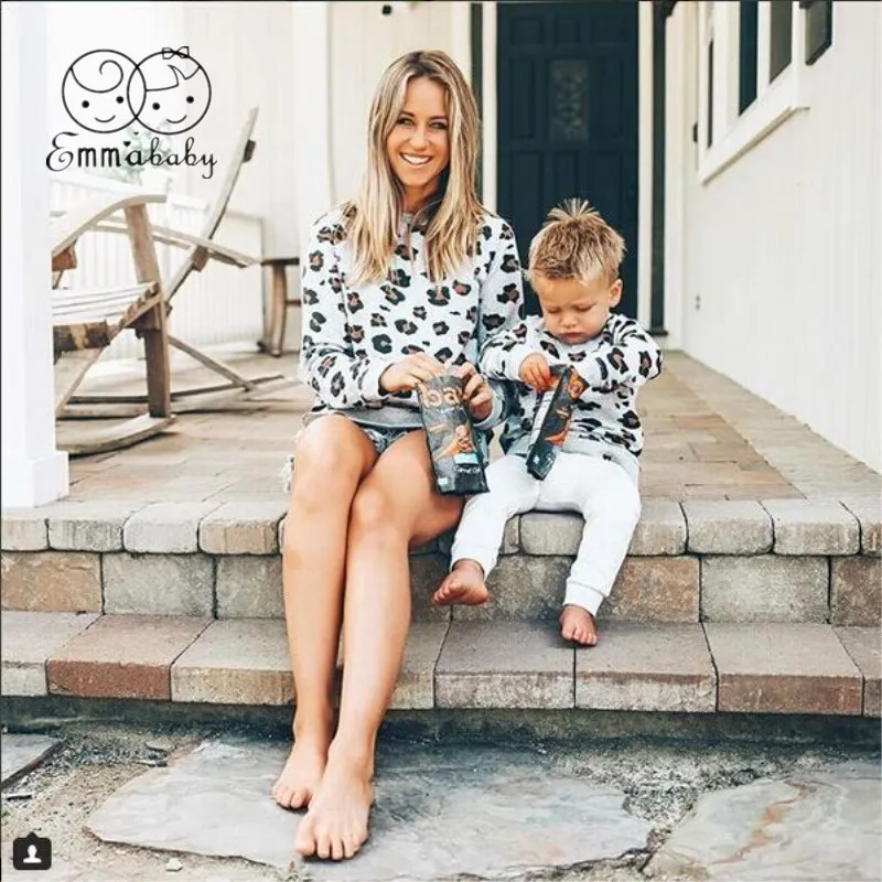 New Arrivels Family Matching Women Boy Girl Leopard Print Long Sleeve Tops Clothes Outfits
New Arrivels Family Matching Women Boy Girl Leopard Print Long Sleeve Tops Clothes Outfits