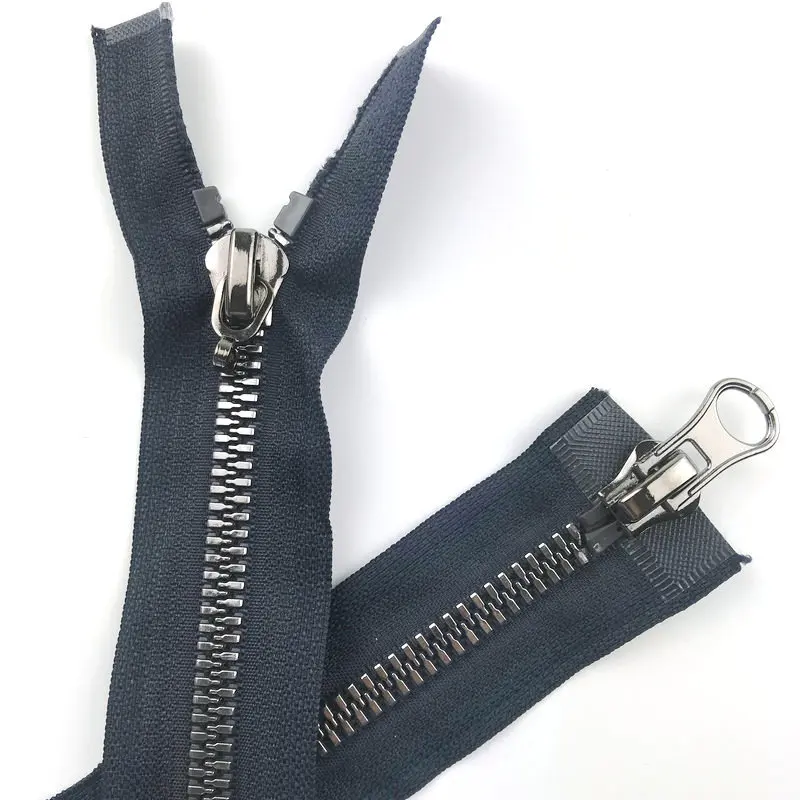 Punk No. 8 resin imitation metal tooth zippers for sewing bright black teeth double open tail 120CM down jacket zipper IW001
Punk No. 8 resin imitation metal tooth zippers for sewing bright black teeth double open tail 120CM down jacket zipper IW001