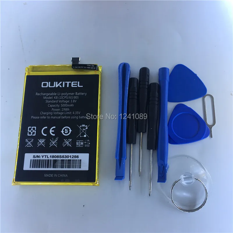 Mobile phone battery OUKITEL K8 battery 6000mAh High-quality Long standby time Gift dismantling tool OUKITEL Mobile Accessories
Mobile phone battery OUKITEL K8 battery 6000mAh High-quality Long standby time Gift dismantling tool OUKITEL Mobile Accessories