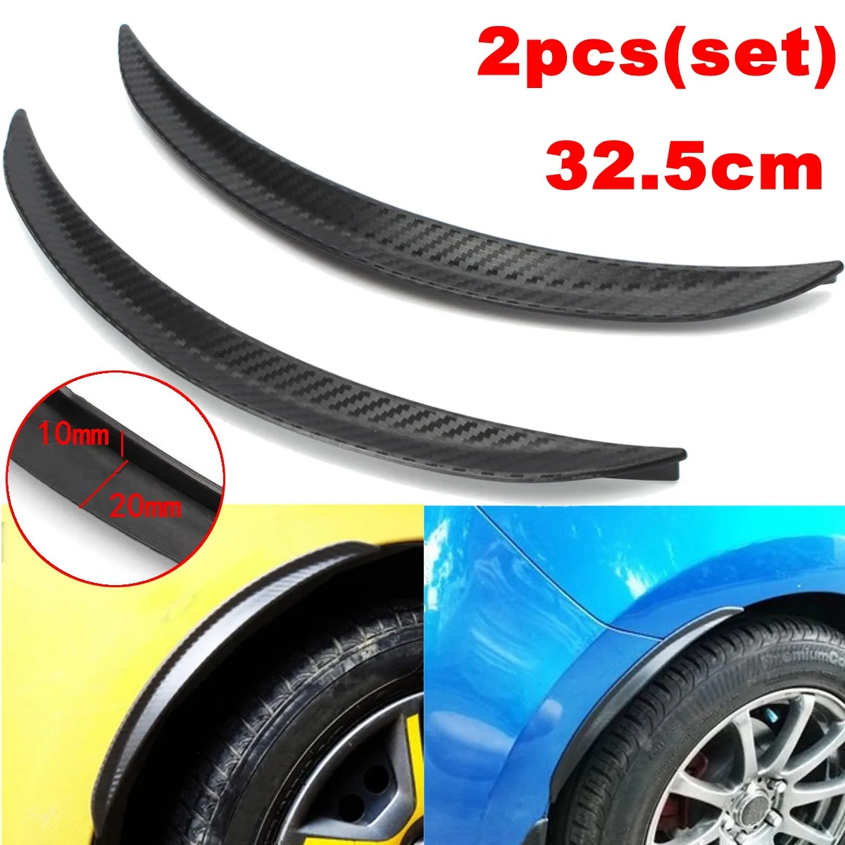 2pcs 32.5cm Car for Fender Flares Carbon Fiber Wheel Arch Eyebrow Eyelid Lips Guard Protector Universal
2pcs 32.5cm Car for Fender Flares Carbon Fiber Wheel Arch Eyebrow Eyelid Lips Guard Protector Universal