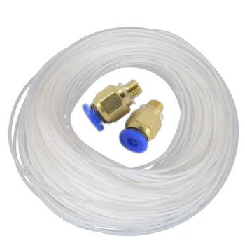 5 Meters PTFE Teflon Bowden Tube With 2PCS PC4-M6 Fitting for 1.75mm Filament Creality 3D Printer Bowden Hotend
5 Meters PTFE Teflon Bowden Tube With 2PCS PC4-M6 Fitting for 1.75mm Filament Creality 3D Printer Bowden Hotend