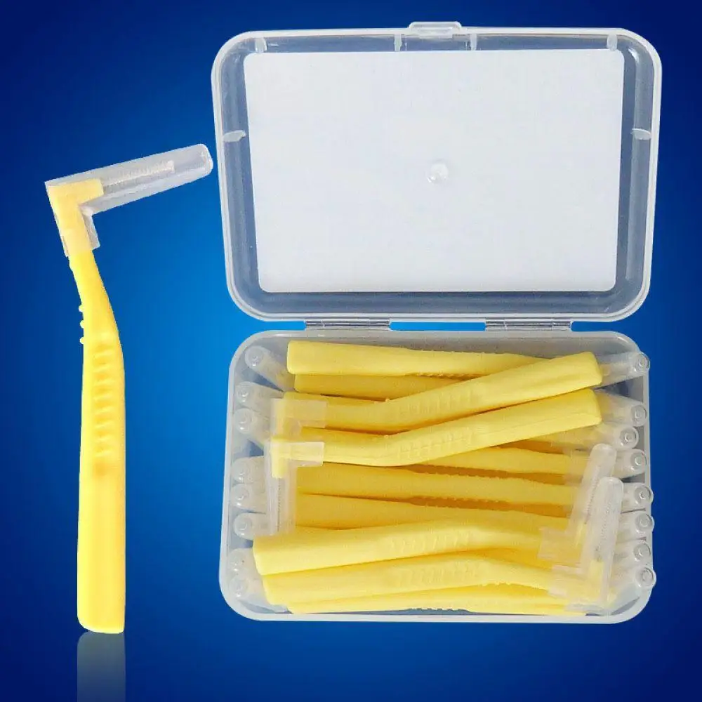 20Pcs L Shaped Interdental Brush 0.6 MM Denta Floss Interdental Cleaners Orthodontic Wire Brush Toothbrush Oral Care Toothpick
20Pcs L Shaped Interdental Brush 0.6 MM Denta Floss Interdental Cleaners Orthodontic Wire Brush Toothbrush Oral Care Toothpick
