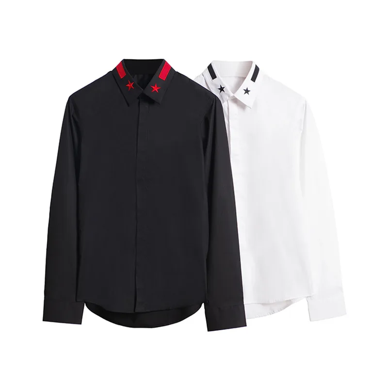 2019 High Quality Mens Dress Shirts Casual Long Sleeve Brand Man Shirts Embroidery Cotton Solid Male Clothing Camisas Hombre S10
2019 High Quality Mens Dress Shirts Casual Long Sleeve Brand Man Shirts Embroidery Cotton Solid Male Clothing Camisas Hombre S10