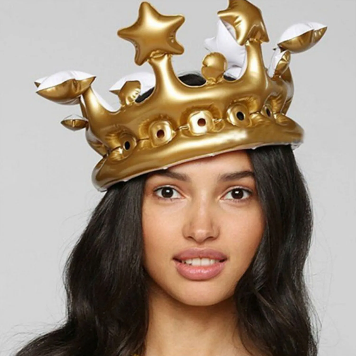 Kids Adults Funny Cute Inflatable Crown Inflated Hat Gold Crown Balloons Photo Booth Selfie Crown Props Toy for Birthday Party
Kids Adults Funny Cute Inflatable Crown Inflated Hat Gold Crown Balloons Photo Booth Selfie Crown Props Toy for Birthday Party