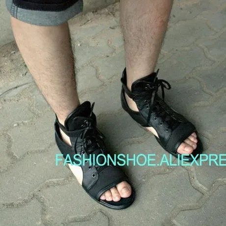 Punk Style Black Mens Sandals Open toe Summer Ankle Gladiators Genuine leather Cut out Strappy Man Leisure Sandals New 2019 Hot
Punk Style Black Mens Sandals Open toe Summer Ankle Gladiators Genuine leather Cut out Strappy Man Leisure Sandals New 2019 Hot