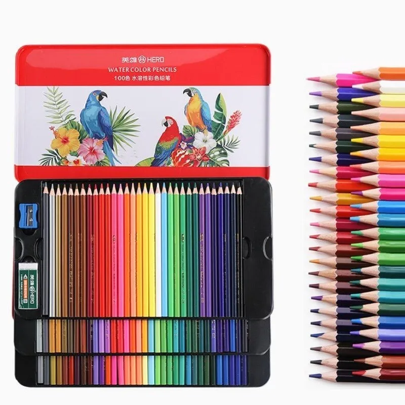 18//24//36 Colors Premium Watercolor Assorted Pencil Set Drawing Metalic Pencils