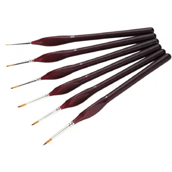 6-Piece Fine Paintbrushes - Detail Paint Brush Set - For Acrylic, Watercolor, Oil
6-Piece Fine Paintbrushes - Detail Paint Brush Set - For Acrylic, Watercolor, Oil