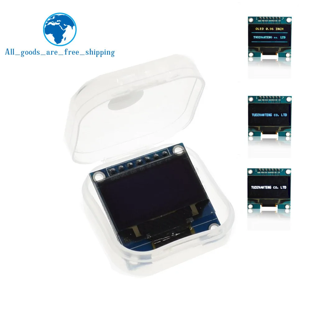 0.96 inch OLED White Blue Display Module Yellow Blue color 128X64 OLED I2C IIC SPI 7pin Driver Chip SSD1306 for arduino (7Pin)
0.96 inch OLED White Blue Display Module Yellow Blue color 128X64 OLED I2C IIC SPI 7pin Driver Chip SSD1306 for arduino (7Pin)