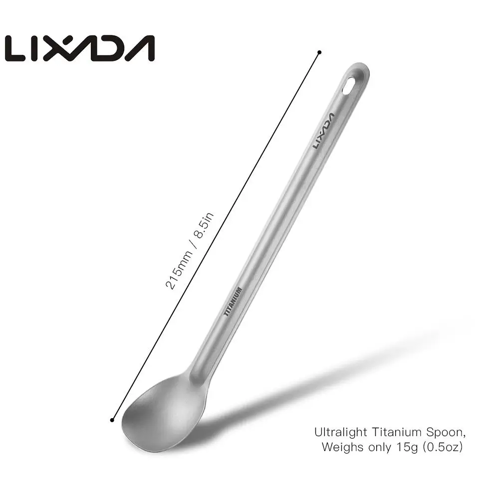 Lixada Titanium Fork Titanium Spoon Cutlery Long Handle Outdoor Portable Matte Finish Dinner Cutlery Outdoor Camping Tableware
Lixada Titanium Fork Titanium Spoon Cutlery Long Handle Outdoor Portable Matte Finish Dinner Cutlery Outdoor Camping Tableware