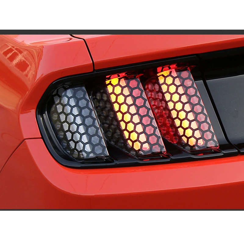 6pcs/Set Honeycomb PVC Car Rear Tail Light Decorative Decal Stickers Cover Decoration Fit For Ford Mustang 2015 2016 2017
6pcs/Set Honeycomb PVC Car Rear Tail Light Decorative Decal Stickers Cover Decoration Fit For Ford Mustang 2015 2016 2017