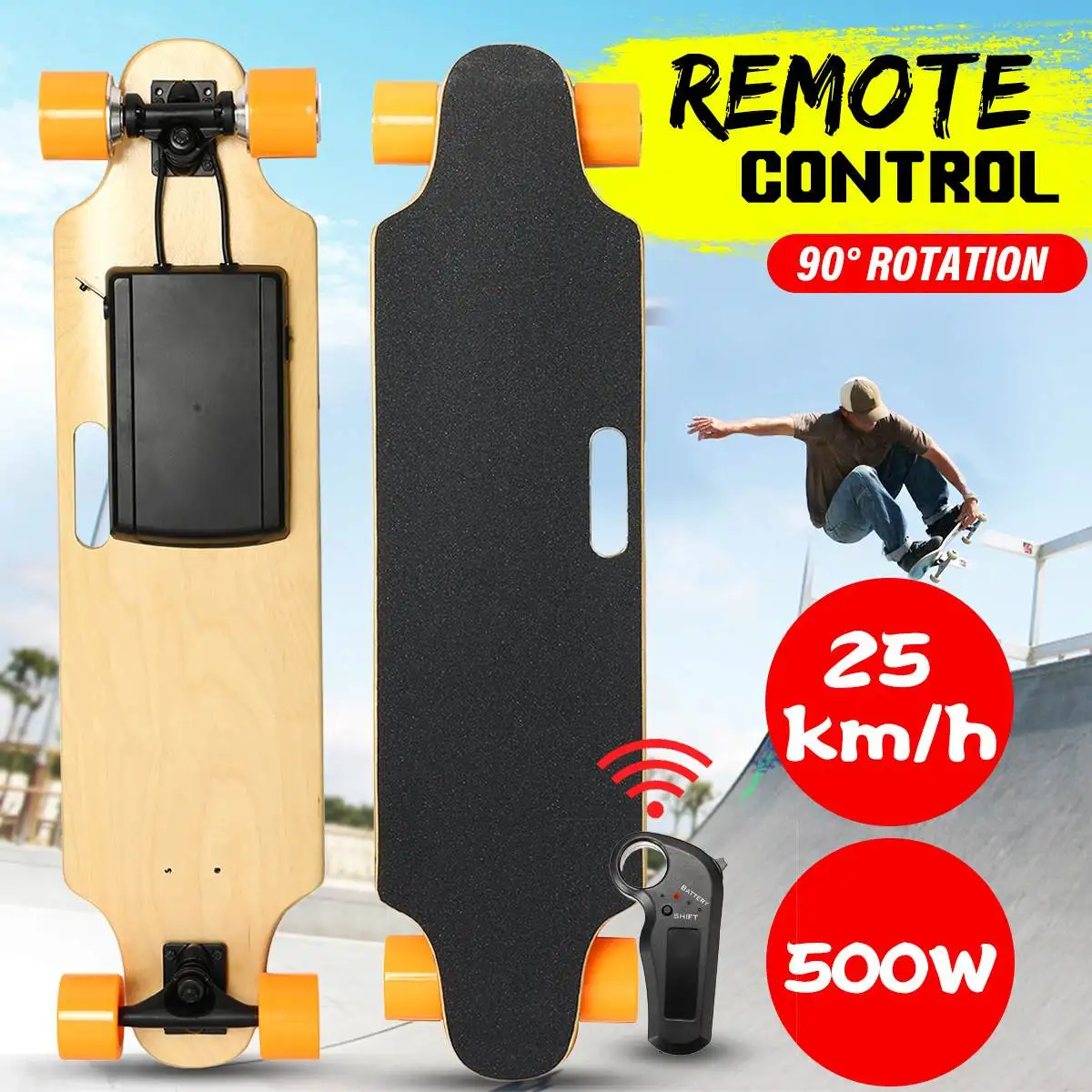 25km/h 500W Electric Scooter Dual-motor Four Wheels Adult Scooter Wireless Remote Control Small Fish Plate Skate Board
25km/h 500W Electric Scooter Dual-motor Four Wheels Adult Scooter Wireless Remote Control Small Fish Plate Skate Board