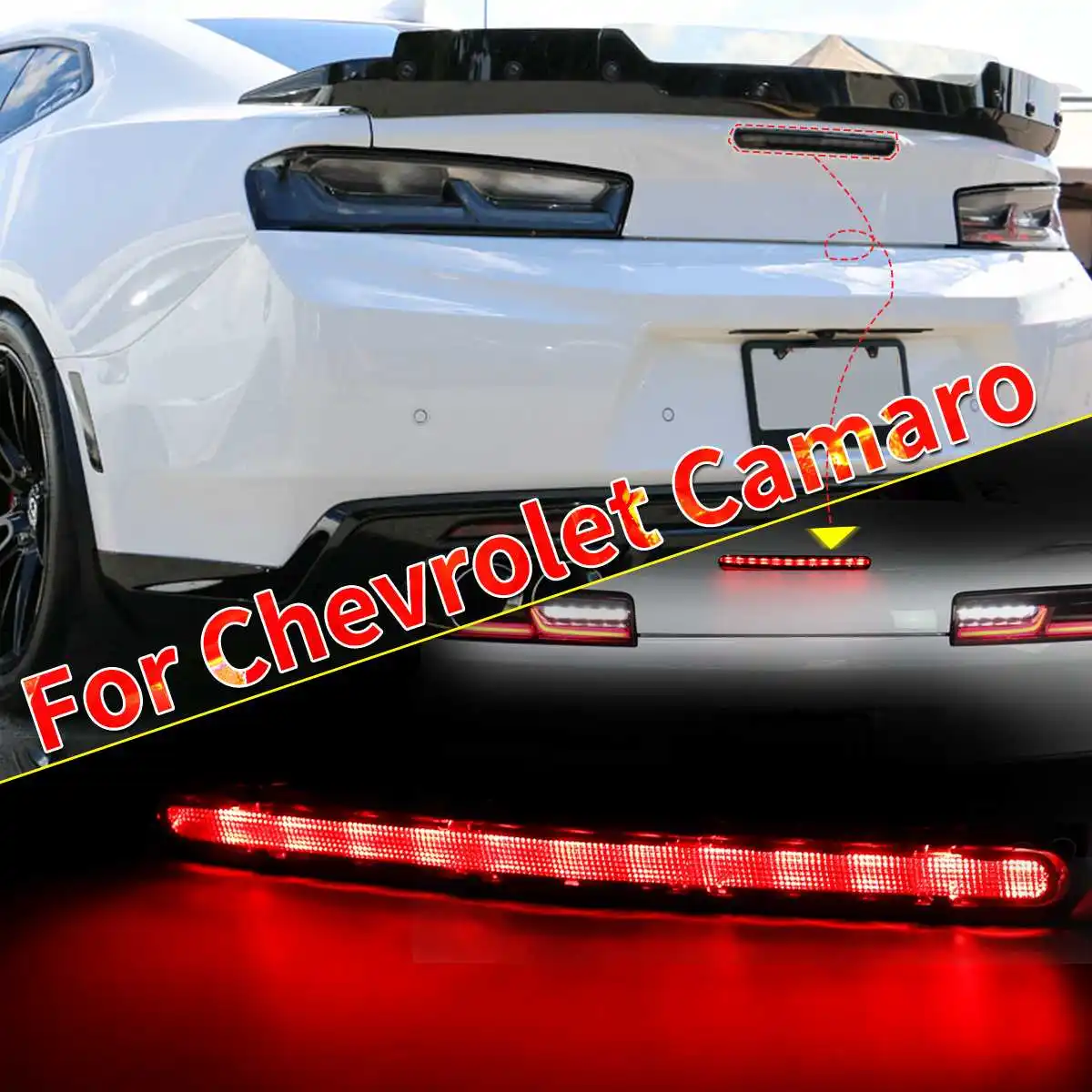 1Pcs Smoked Darkened LED Rear Third 3rd Brake Light Lamp ABS For Chevrolet Camaro 2016-2019
1Pcs Smoked Darkened LED Rear Third 3rd Brake Light Lamp ABS For Chevrolet Camaro 2016-2019