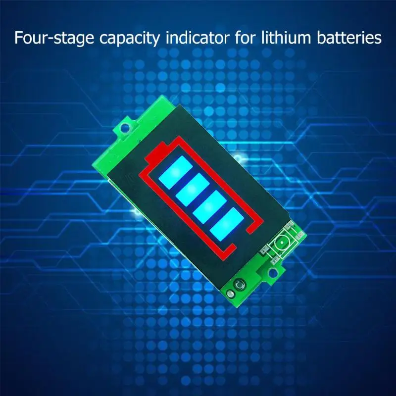 Battery Tester BMS PCB Protection Board Lithium Battery Capacity Indicator 4.2V/12.6V Voltage Meter Display Module Tester
Battery Tester BMS PCB Protection Board Lithium Battery Capacity Indicator 4.2V/12.6V Voltage Meter Display Module Tester