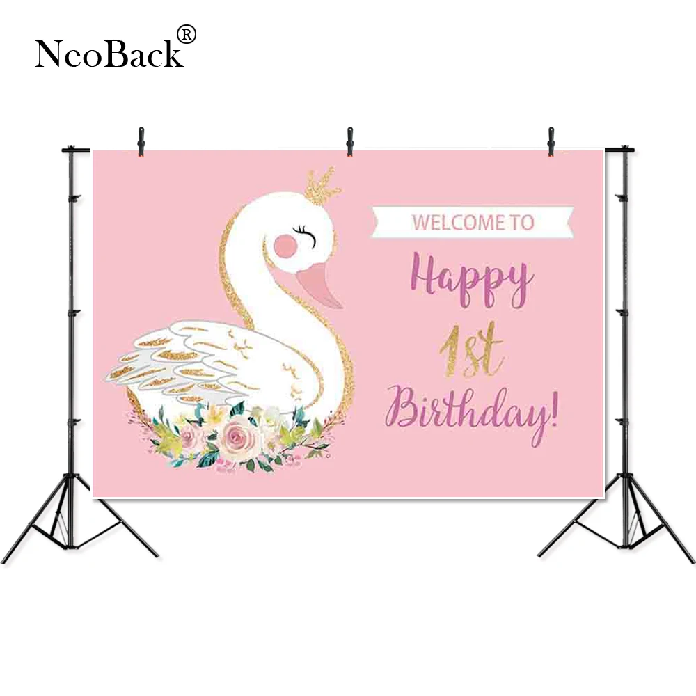 Thin Vinyl happy birthday flower crown swan party children baby Photography studio Backgrounds profession indoor Photo Backdrop
Thin Vinyl happy birthday flower crown swan party children baby Photography studio Backgrounds profession indoor Photo Backdrop