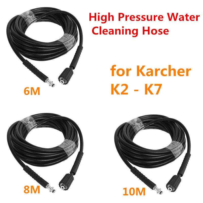 160bar / 2320psi 6 / 8 / 10M High Pressure Water Cleaning Hose for Karcher K2 - K7 Car Washer High Pressure Cleaner
160bar / 2320psi 6 / 8 / 10M High Pressure Water Cleaning Hose for Karcher K2 - K7 Car Washer High Pressure Cleaner