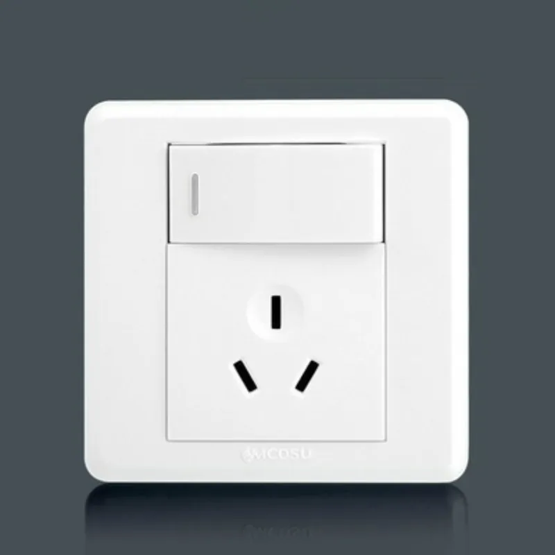 Wall switch panel socket package 86 type plug 3 hole power socket concealed universal 1 Open 16A socket 86mm*86mm
Wall switch panel socket package 86 type plug 3 hole power socket concealed universal 1 Open 16A socket 86mm*86mm