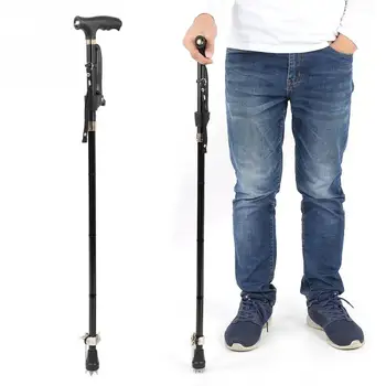 Aluminum Alloy Folding Elderly Walking Stick Cane Crutch with Light for Climbing b
Aluminum Alloy Folding Elderly Walking Stick Cane Crutch with Light for Climbing b