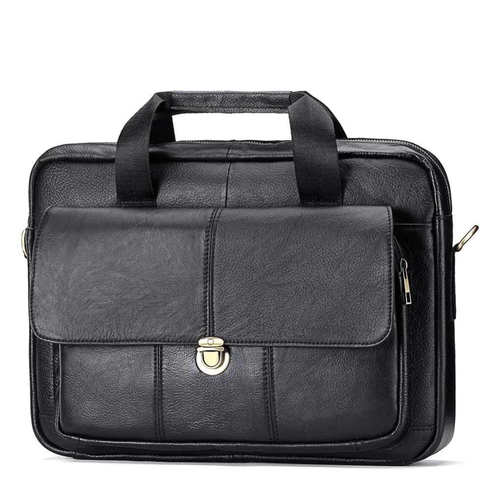 Men's Genuine Leather Shoulder Bags Briefcase For Documents Handbag Cowhide Leather Briefcases Men Laptop Male Messenger Bag
Men's Genuine Leather Shoulder Bags Briefcase For Documents Handbag Cowhide Leather Briefcases Men Laptop Male Messenger Bag