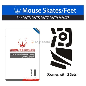 2Sets Mouse Feet/Skates Teflon 3M 0.6mm FOR Hotline Games Cyborg R.A.T. (RAT) 3/5/7/9/MMO7 Gaming Mice
2Sets Mouse Feet/Skates Teflon 3M 0.6mm FOR Hotline Games Cyborg R.A.T. (RAT) 3/5/7/9/MMO7 Gaming Mice