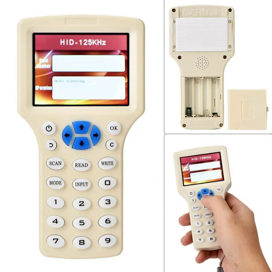 Handheld ABS White RFID Encrypted Copier Reader Writer Duplicator Smart Card 2019 New
Handheld ABS White RFID Encrypted Copier Reader Writer Duplicator Smart Card 2019 New