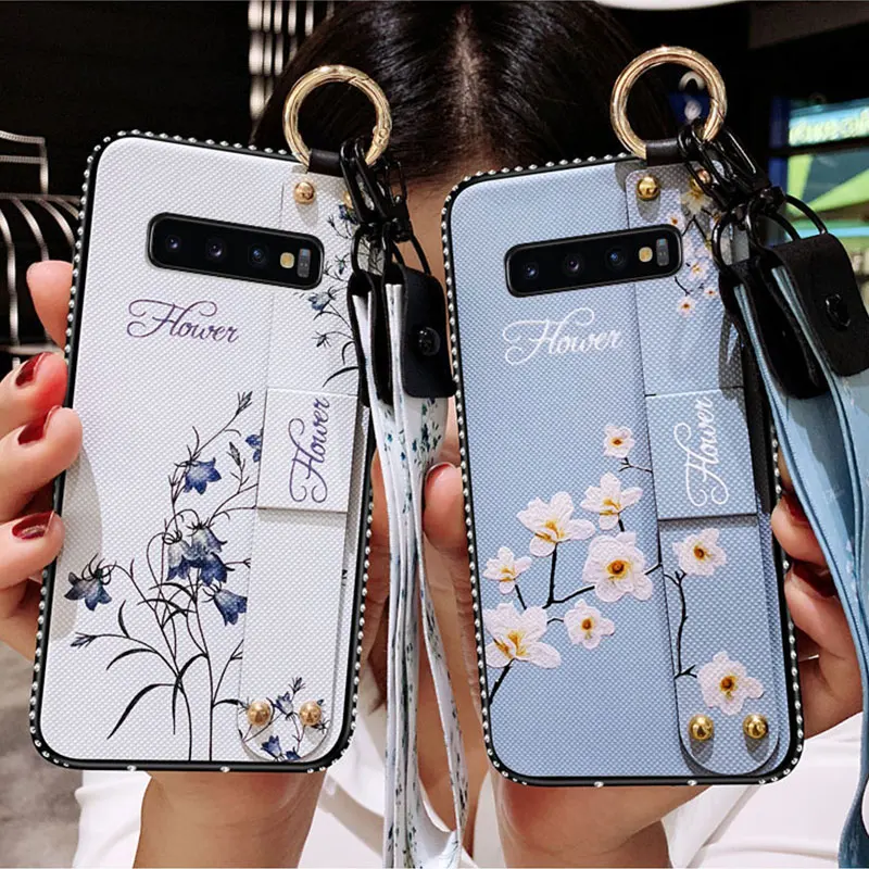 printing Lanyard Wrist Strap Case For Samsung Galaxy S10 S10E S8 S9 Plus S7 Edge bracket Soft TPU Edge diamond Back Cover Case
printing Lanyard Wrist Strap Case For Samsung Galaxy S10 S10E S8 S9 Plus S7 Edge bracket Soft TPU Edge diamond Back Cover Case