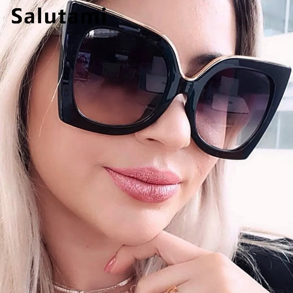 Overszie Black Cat Eye Women Sunglasses Vintage Retro Bow Shape Sexy Chic Sun Glasses Female Big Frame Red White Shades Oculos
Overszie Black Cat Eye Women Sunglasses Vintage Retro Bow Shape Sexy Chic Sun Glasses Female Big Frame Red White Shades Oculos
