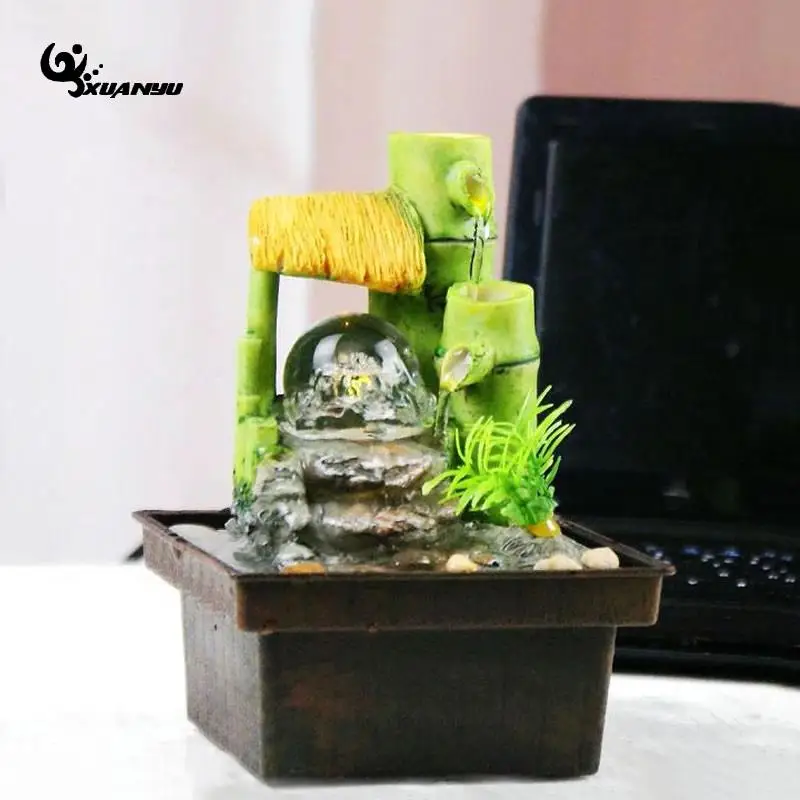 Mini Fountain Waterscape Display Home Decor Green Bamboo Living Room Office Desk Beautiful Ornaments
Mini Fountain Waterscape Display Home Decor Green Bamboo Living Room Office Desk Beautiful Ornaments