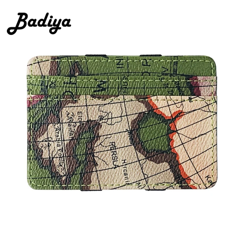 Unisex Fashion Magic Map Prints Creative PU Leather ID Card Holder Women Slim Creditcard Wallets Men Brief Wallet Purse
Unisex Fashion Magic Map Prints Creative PU Leather ID Card Holder Women Slim Creditcard Wallets Men Brief Wallet Purse