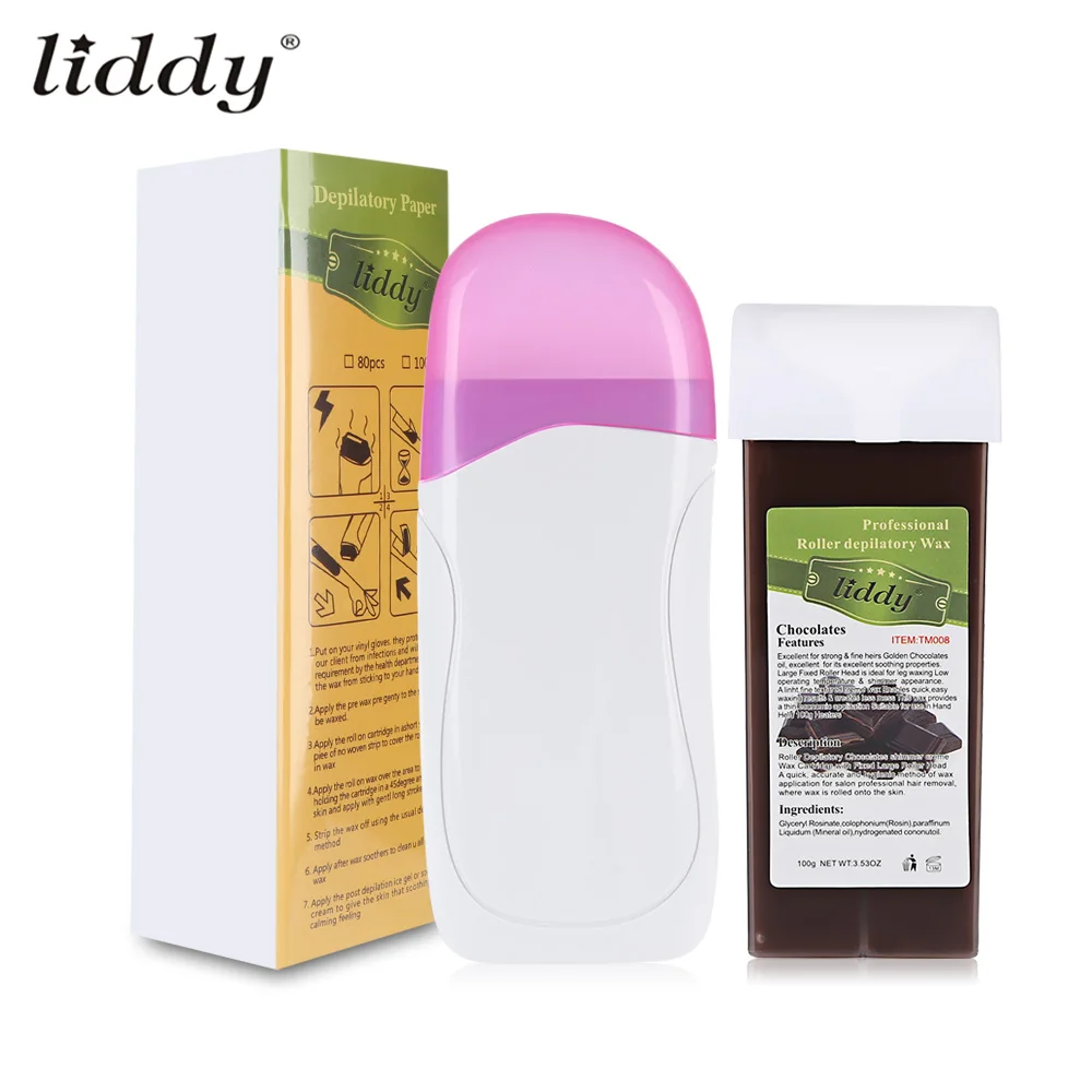 LIDDY 3 In 1 Depilatory Hair Removal Wax Wet Wax Strips For Hair Removal With Epilator Machine Cartridge Heater Waxing Paper Set
LIDDY 3 In 1 Depilatory Hair Removal Wax Wet Wax Strips For Hair Removal With Epilator Machine Cartridge Heater Waxing Paper Set